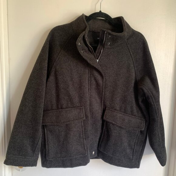 BANANA REPUBLIC FACTORY BRUSHED SHORT JACKET - SIZE L PETITE - Picture 2 of 11